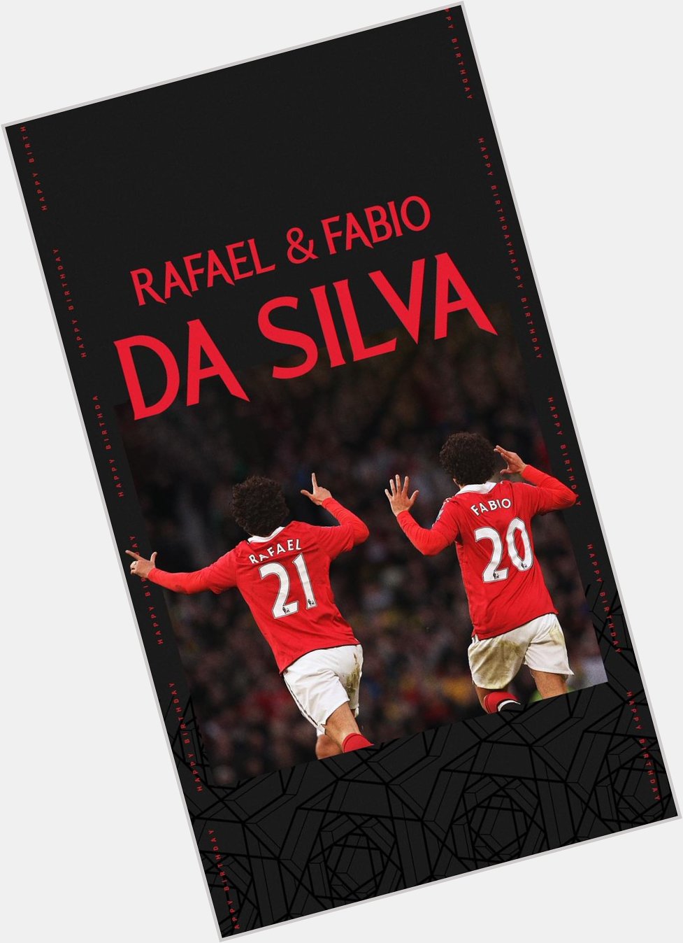 Wishing three former Reds a very happy birthday!   Rafael da Silva & Fabio Da Silva       Ashley Young 