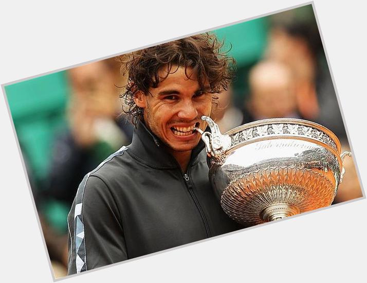 Happy 29th birthday to Rafael Nadal wish you all the best. 