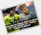 Two sports, Two Great Left-Handed Legends; Happy birthday Wasim Akram &amp; Rafael Nadal...  