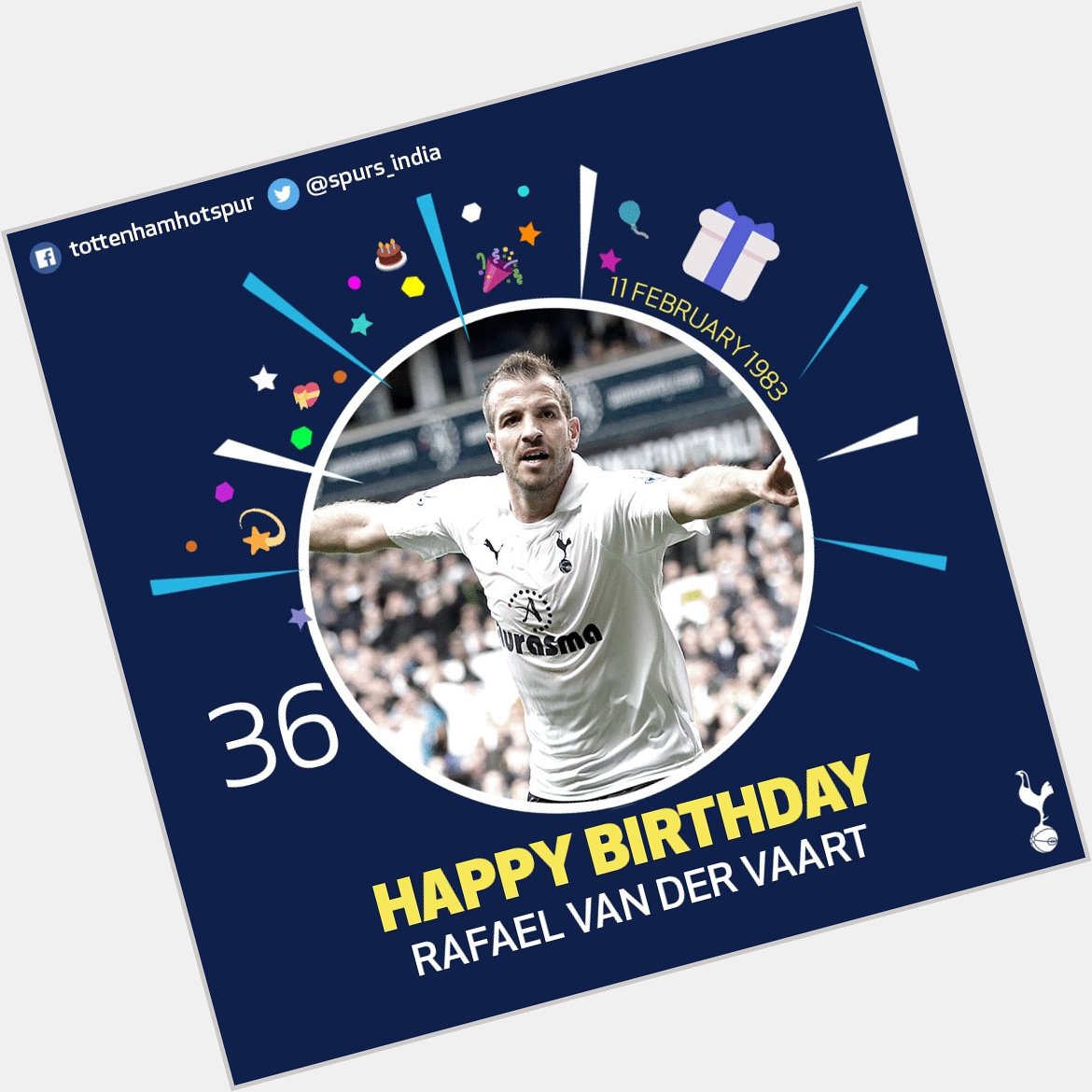   Happy birthday, Rafael van der Vaart!  Tell us your favourite moment in a Spurs shirt!   
