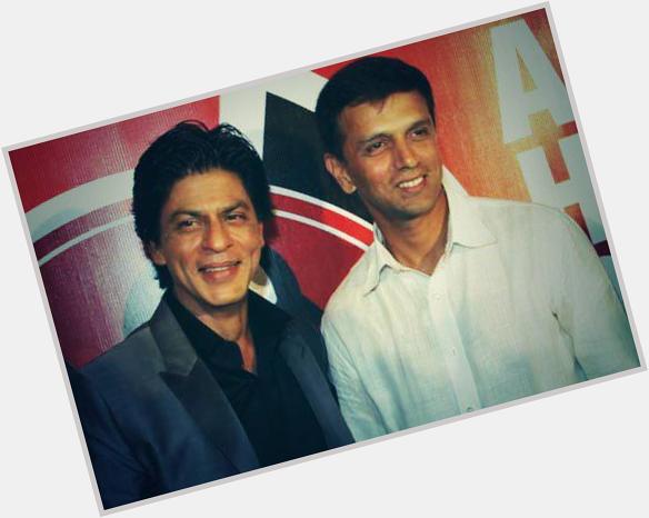 \" SRK and Rahul Dravid. Happy Birthday Rahul Dravid. 