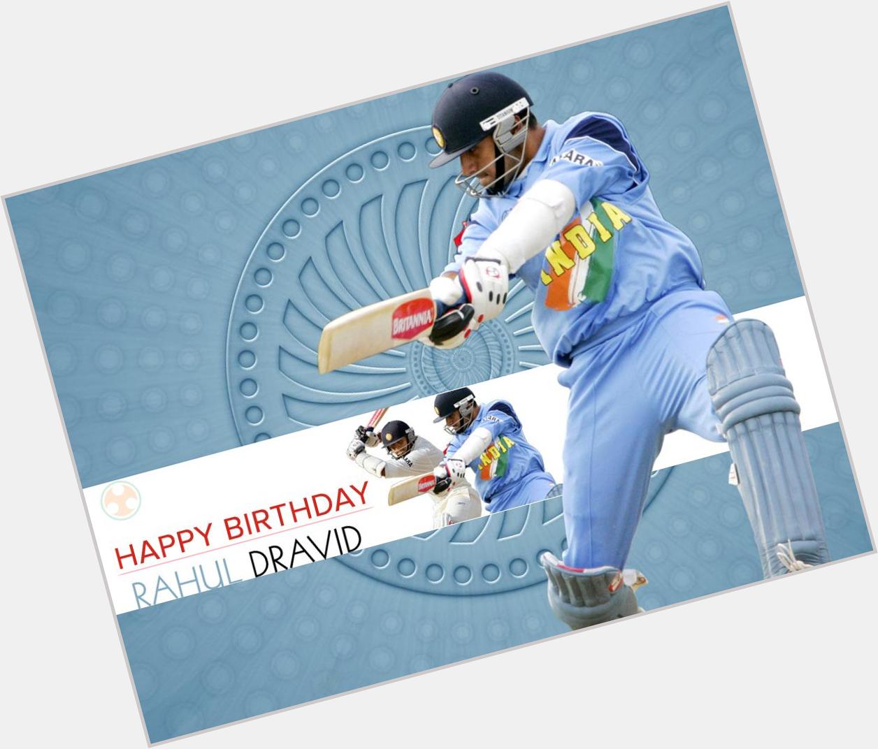 Yuva Desh wishes a very Happy Birthday to the legendary Rahul Dravid, \The Wall\ of Indian Cricket. 