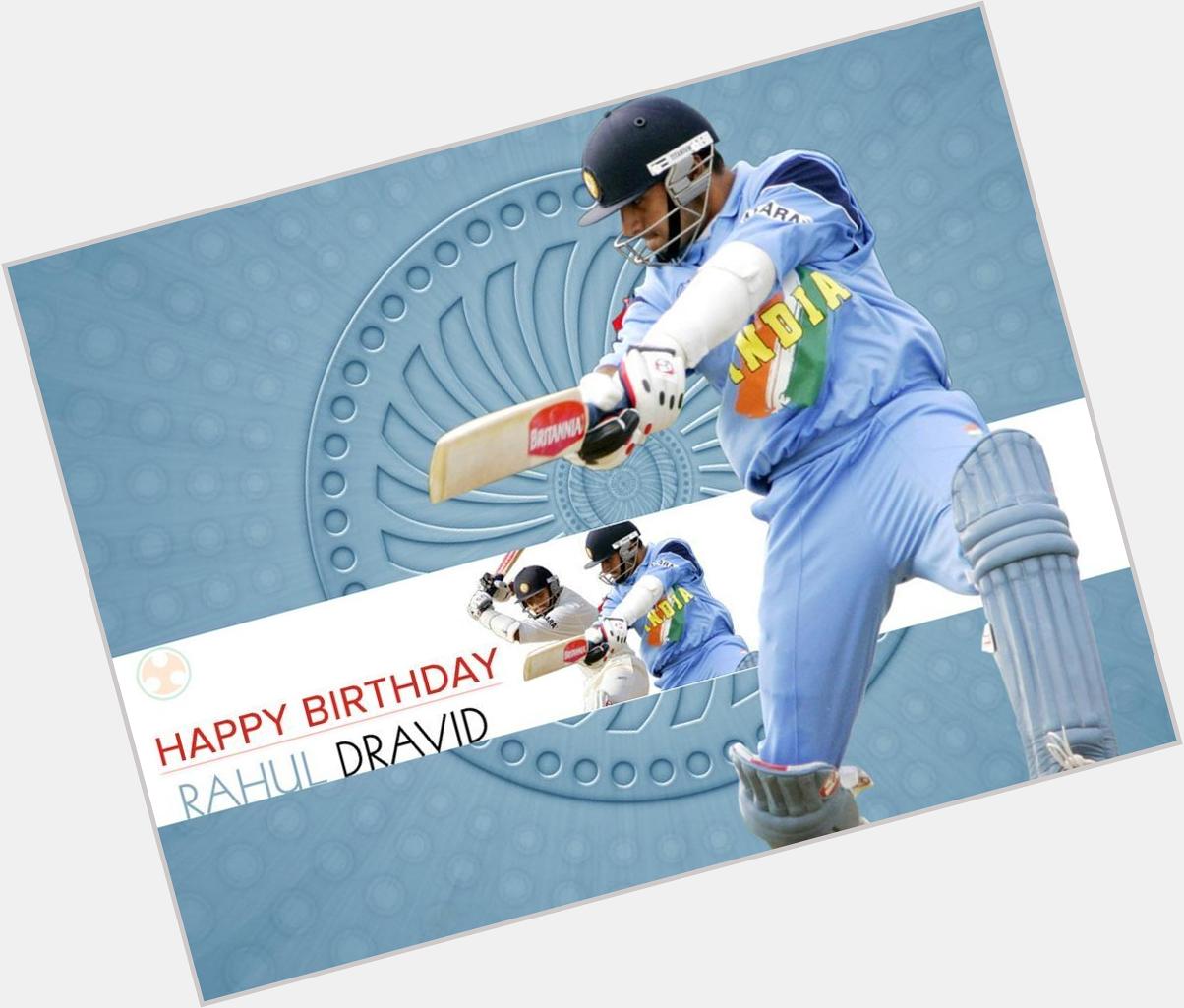 Wishes a very Happy Birthday to the legendary Rahul Dravid, \The Wall\ of Indian Cricket. 