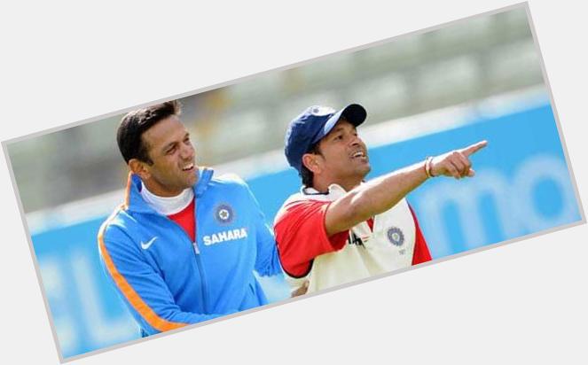 On behalf of all Sachin fans We wish \The Wall\ Rahul dravid a very happy birthday..God bless!! 