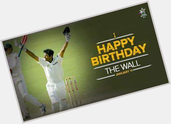 Commitment, Consistency, Class. Here\s wishing a very Happy Birthday to Rahul Dravid 
