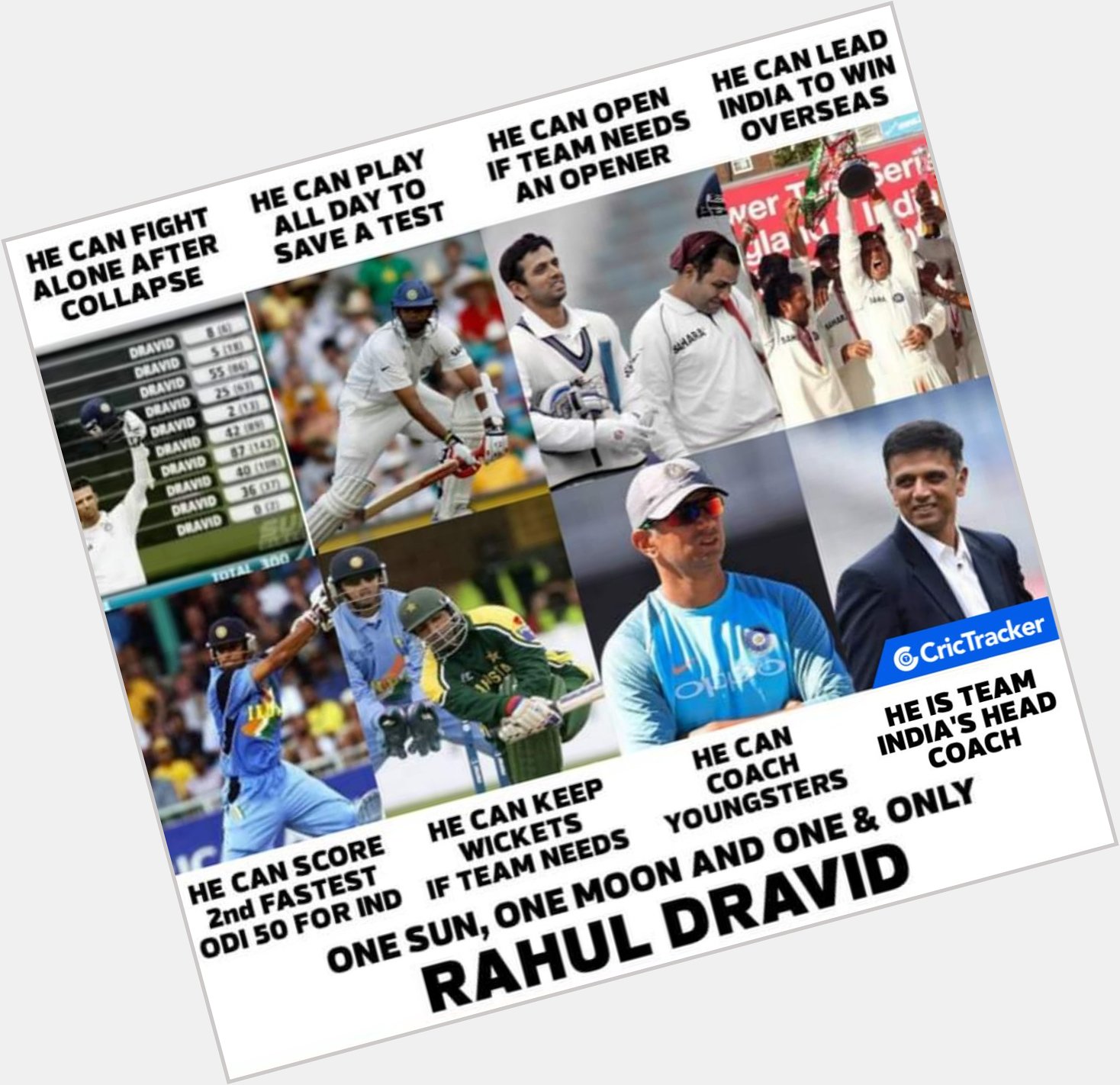 A complete team man  Happy birthday Rahul Dravid  