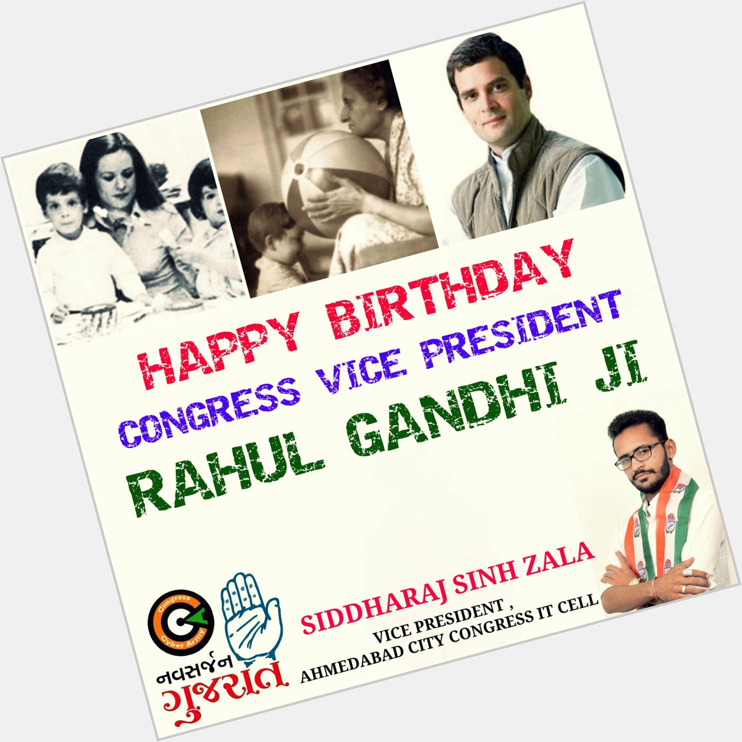    Happy Birthday Rahul Gandhi ji 