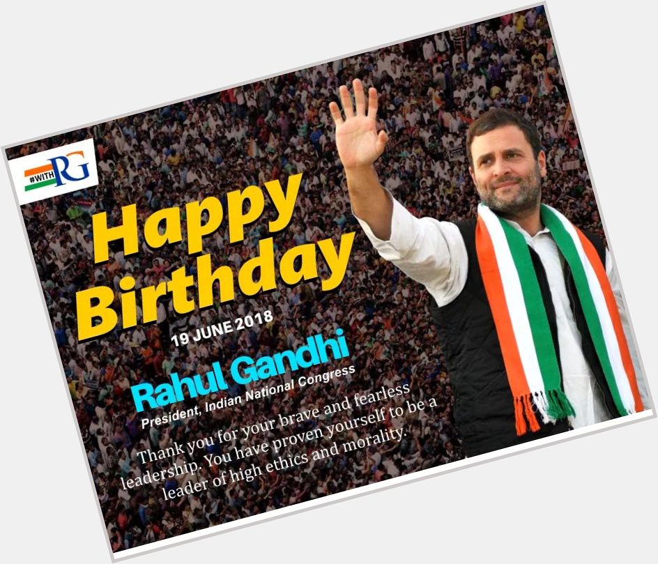 Happy Birthday Rahul Gandhi Ji

Best Of Luck...... 