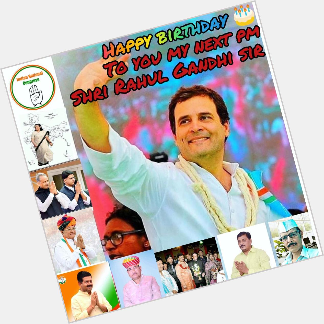 Congress party leader and next Indian pm Shri Rahul Gandhi Ji
Happy birthday to you sir  