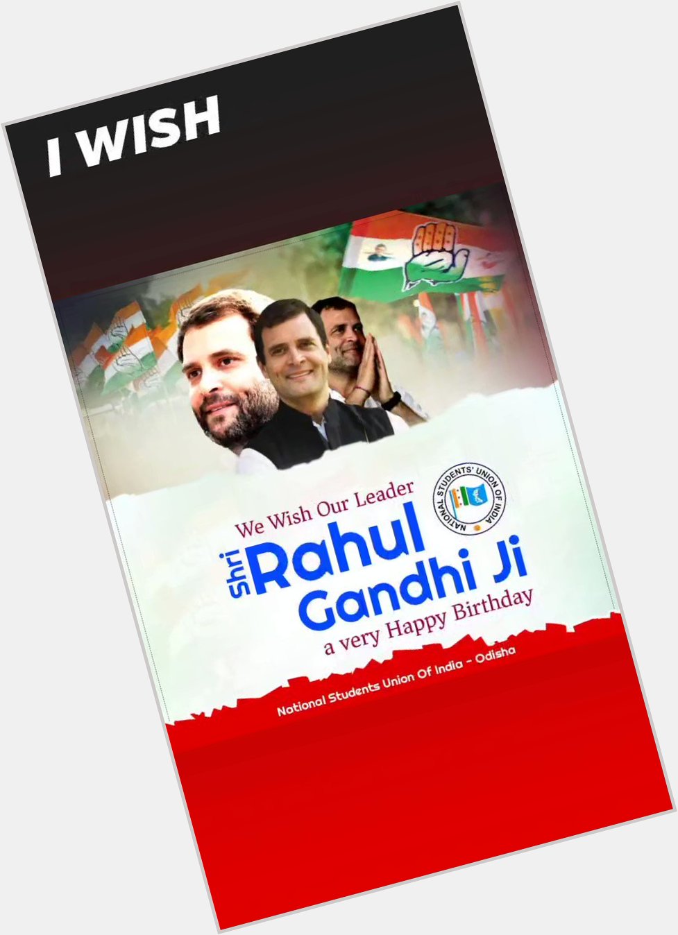 Happy Birthday Rahul Gandhi ji     
