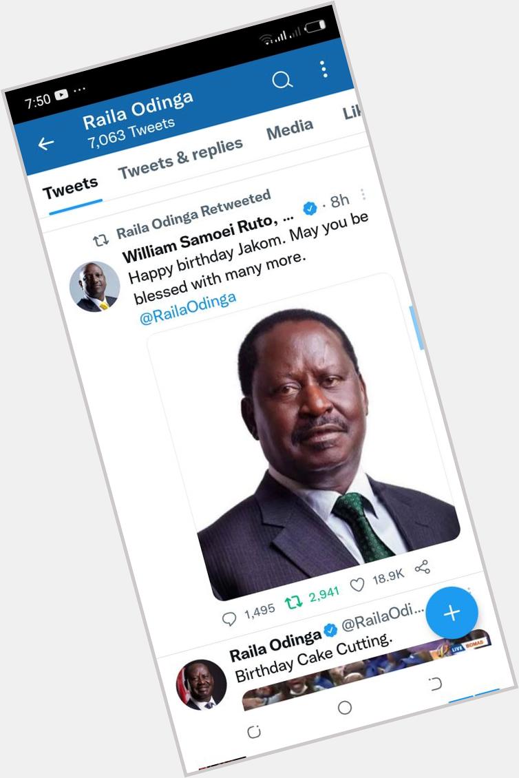 When Kenya gets united in message.

Happy Birthday Jakom Raila Odinga. 