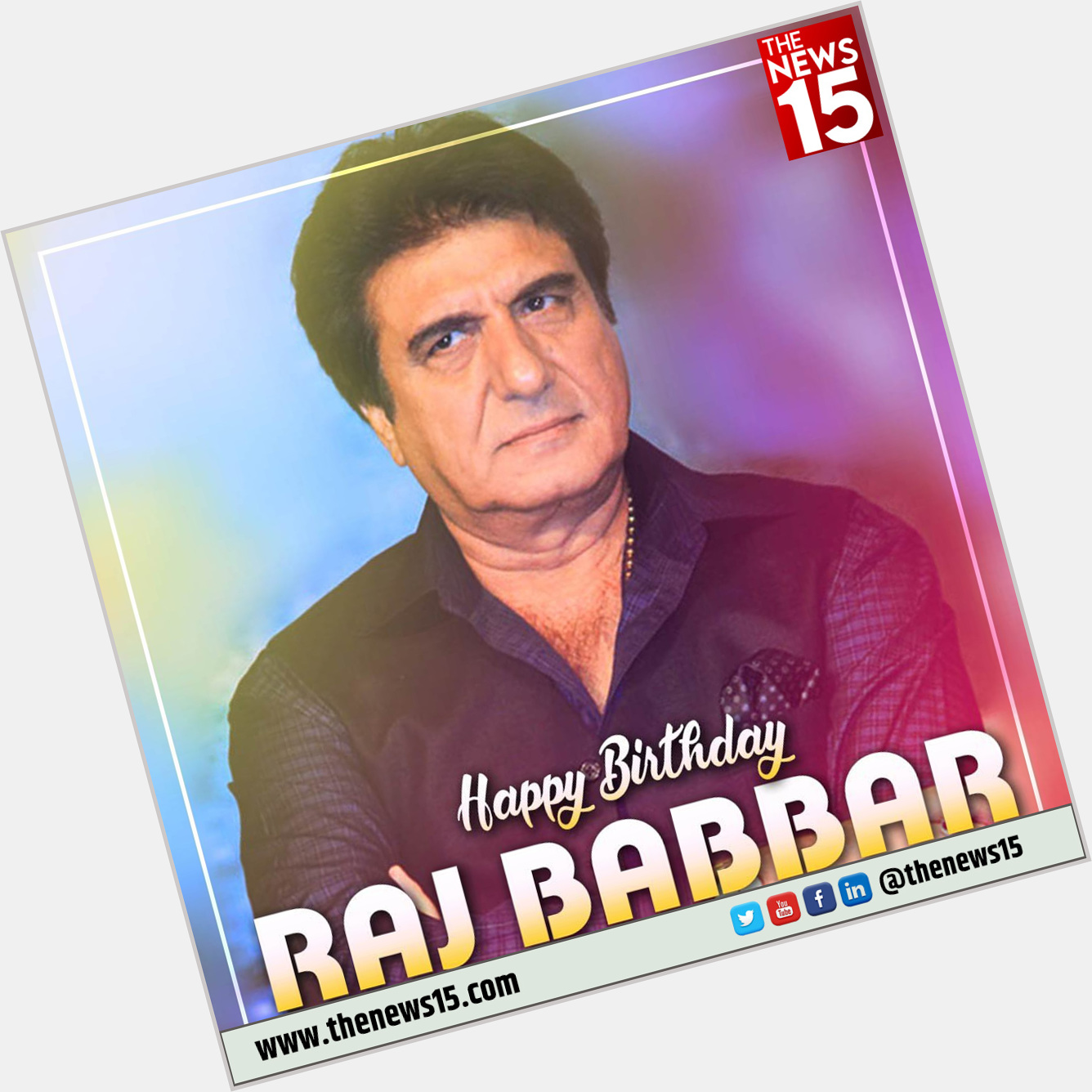Happy birthday to you Mr. Raj Babbar   