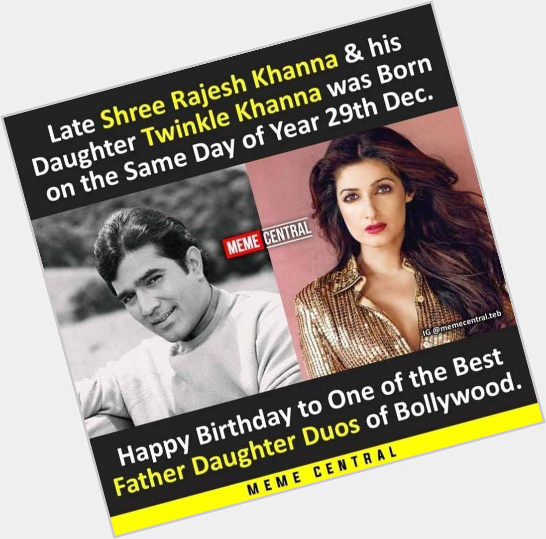 Happy Birthday Rajesh Khanna sir and ma\am 