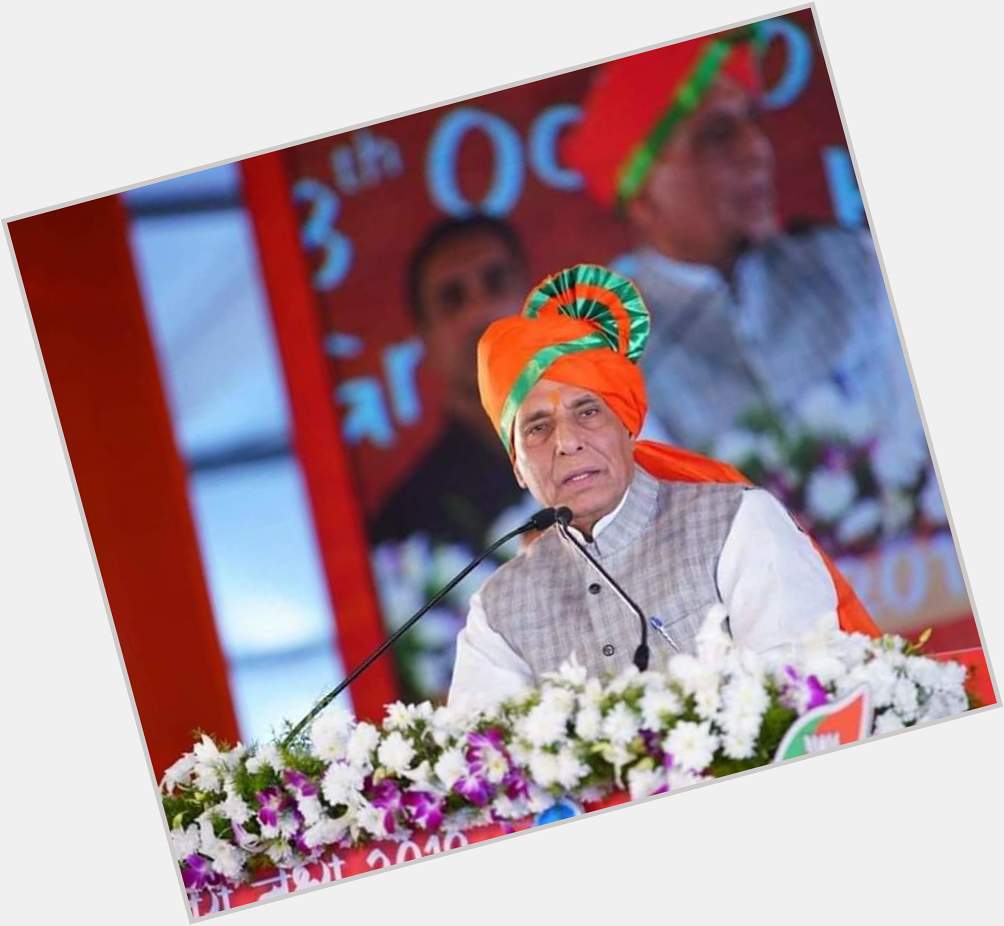 Happy birthday to our honorable defence minister shri rajnath singh ji stay blessed and stay happy. 