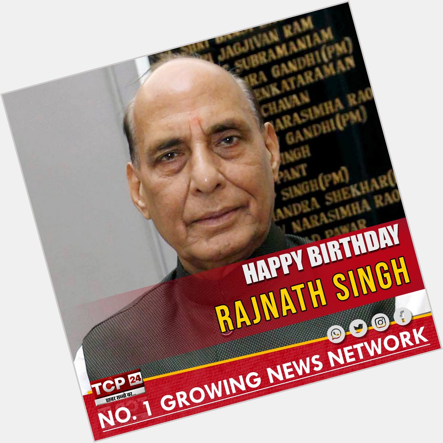 Happy Birthday Rajnath Singh    