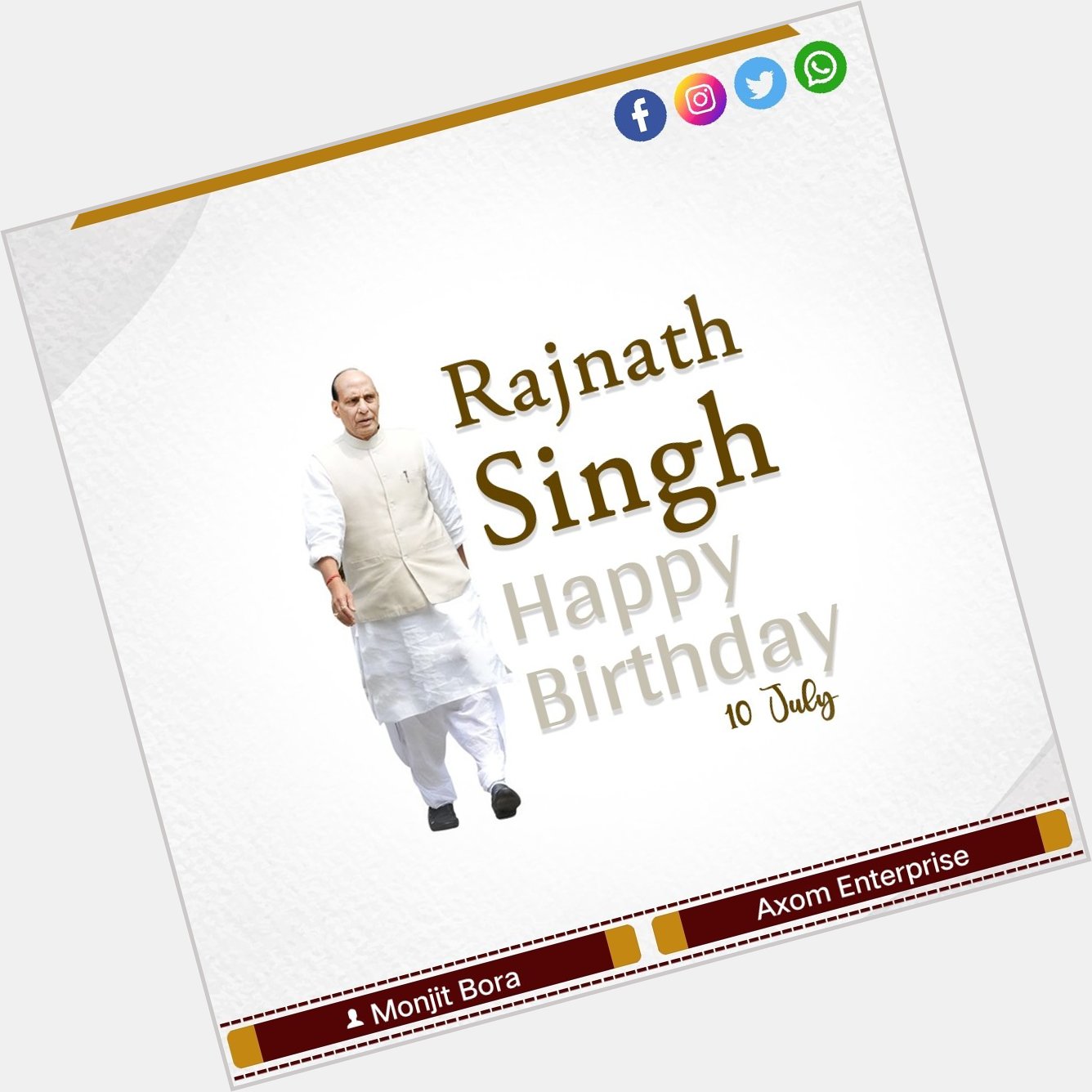 Happy Birthday Rajnath Singh ji 