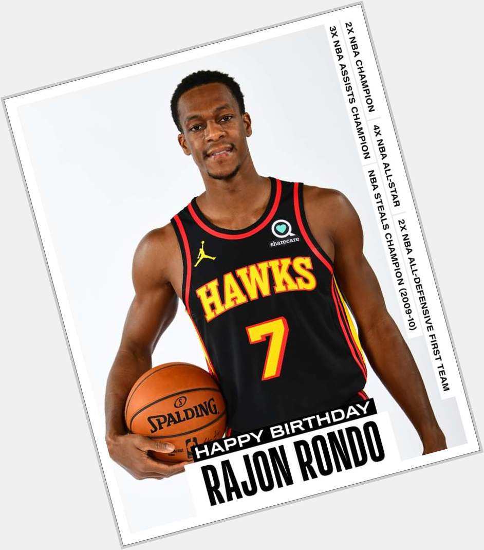 Join us in wishing Rajon Rondo of the Atlanta Hawks a HAPPY 35th BIRTHDAY!       