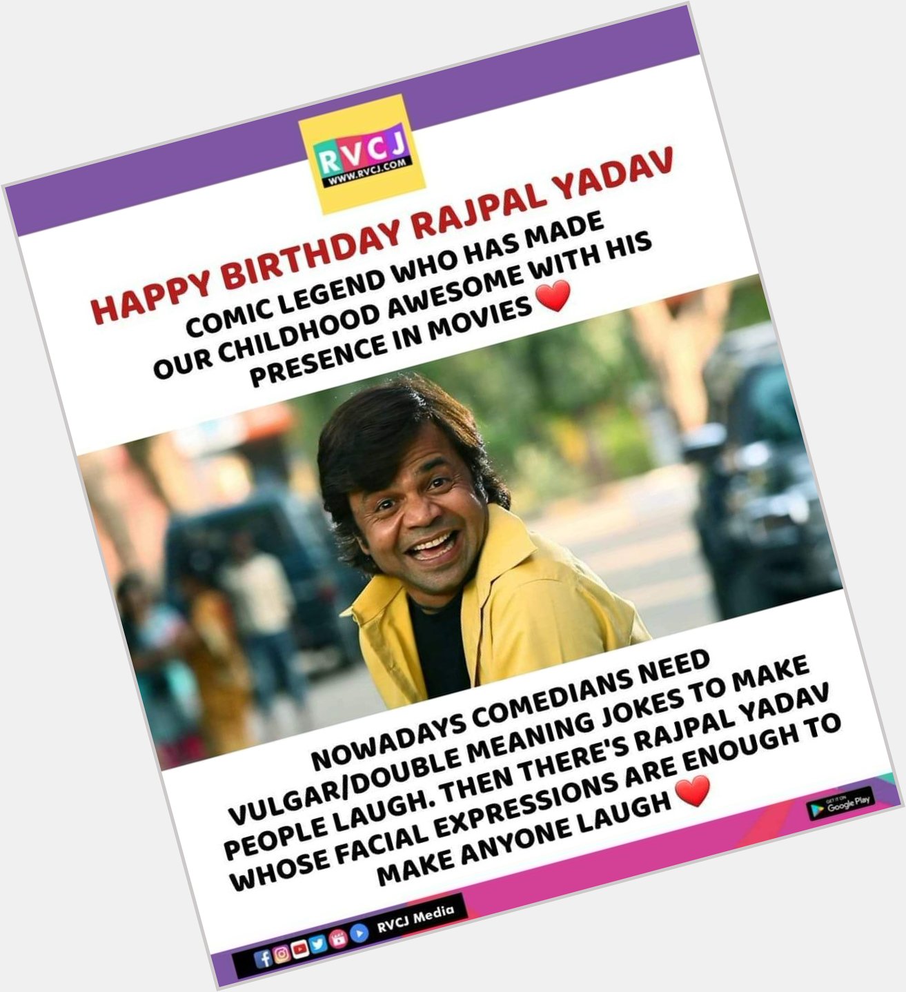 Happy Birthday Rajpal Yadav!      