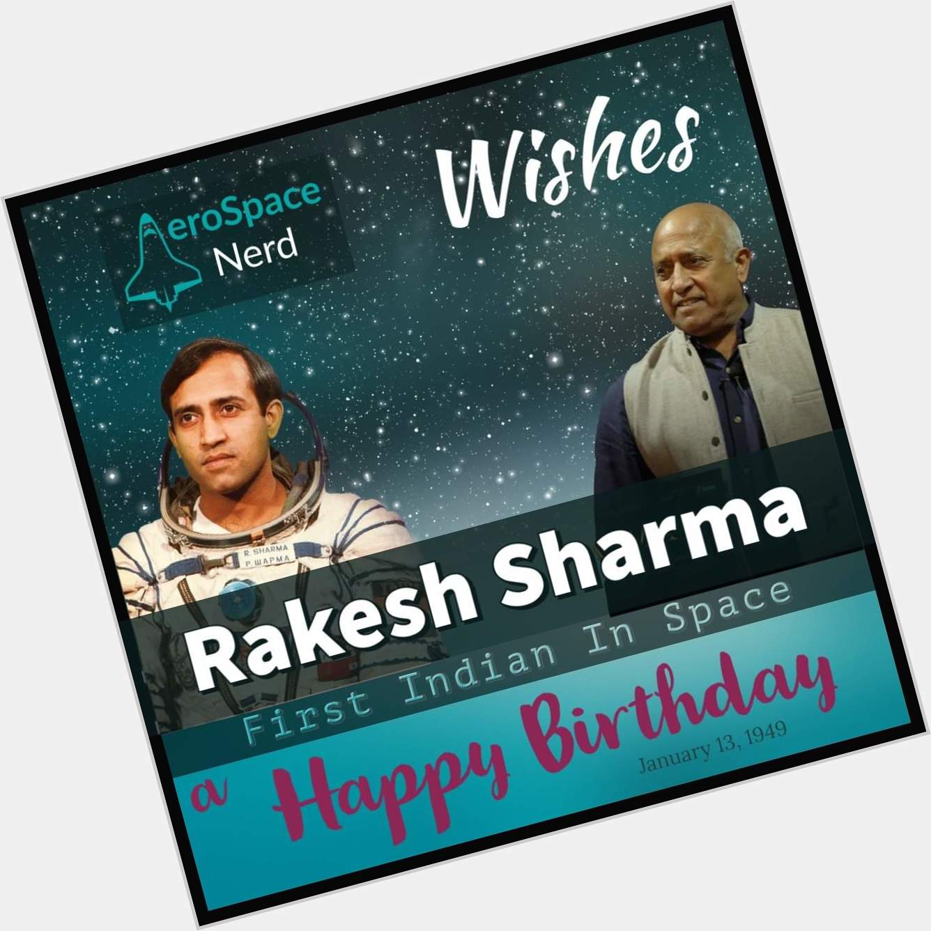 Wishing Rakesh Sharma a very Happy Birthday. Learn six facts about his first spaceflight.

 