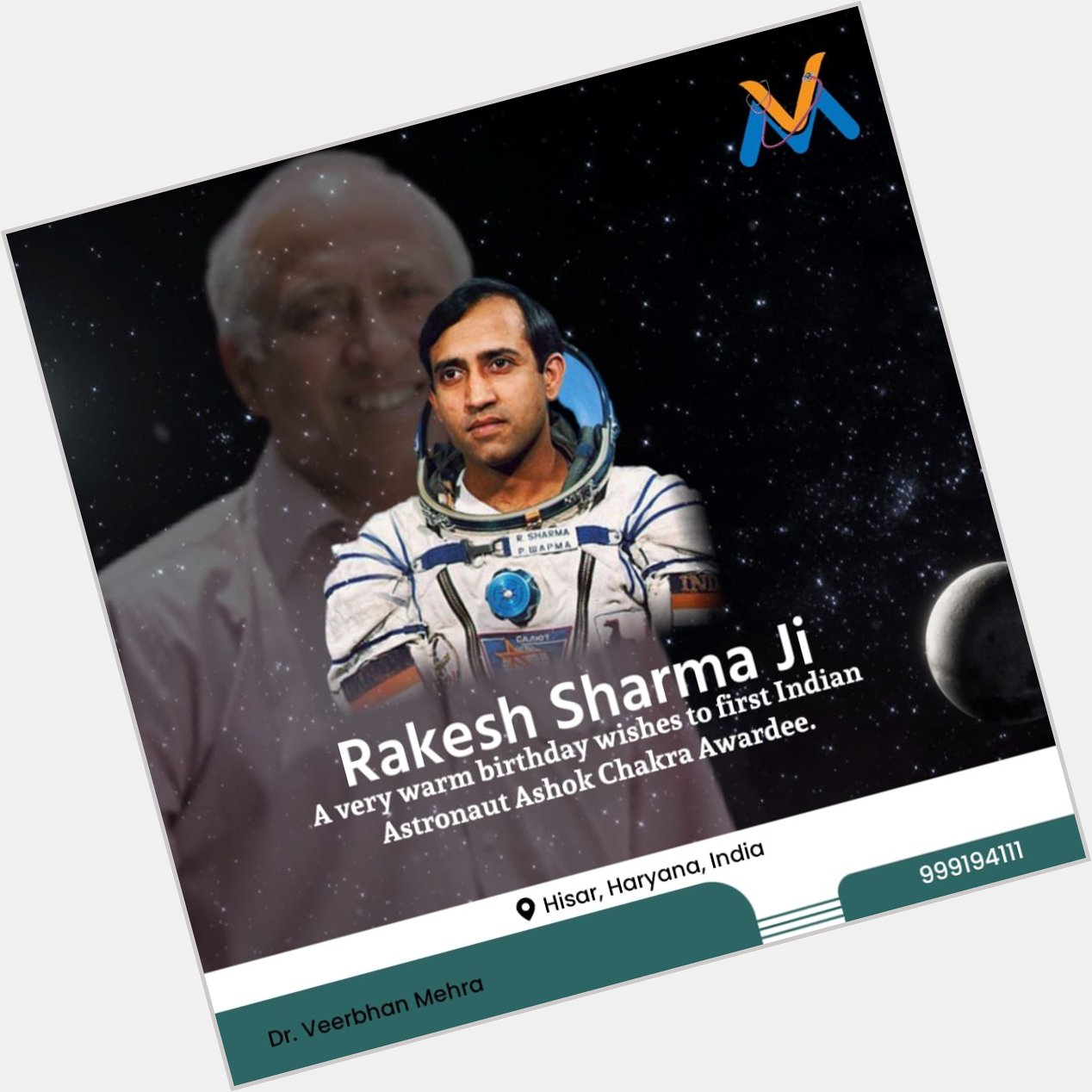 Happy Birthday to first Indian astronaut, Sri Rakesh Sharma Ji!   