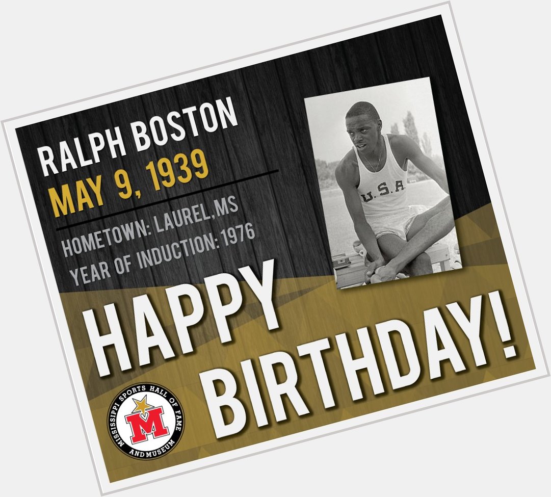 Happy Birthday, Ralph Boston!

Learn more:  