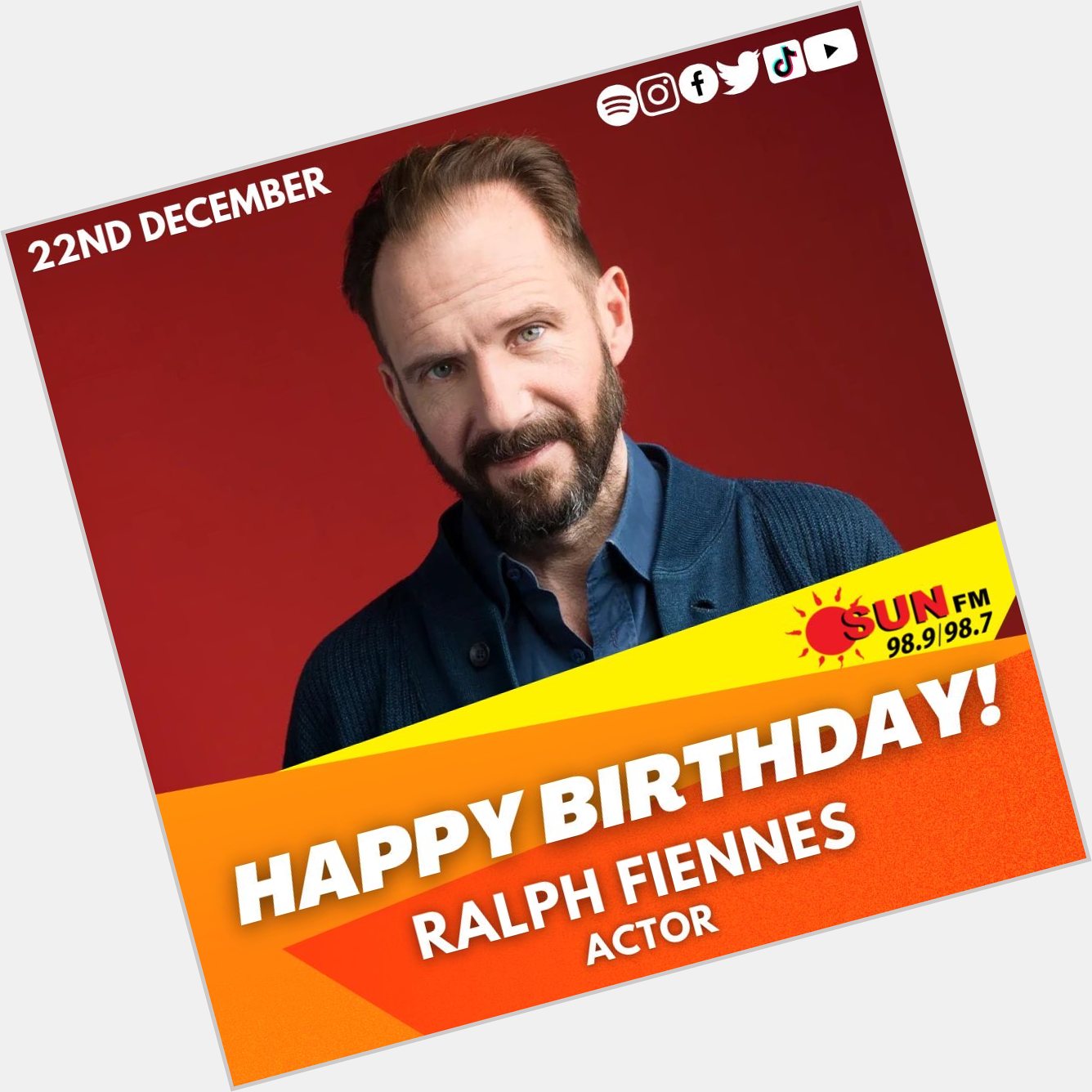 Happy Birthday to Ralph Fiennes!!     