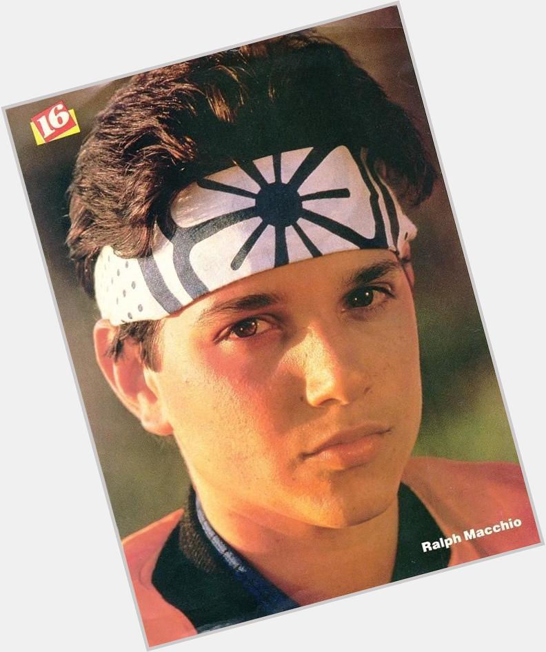 Happy birthday Ralph Macchio. This photograph was taken only yesterday: 