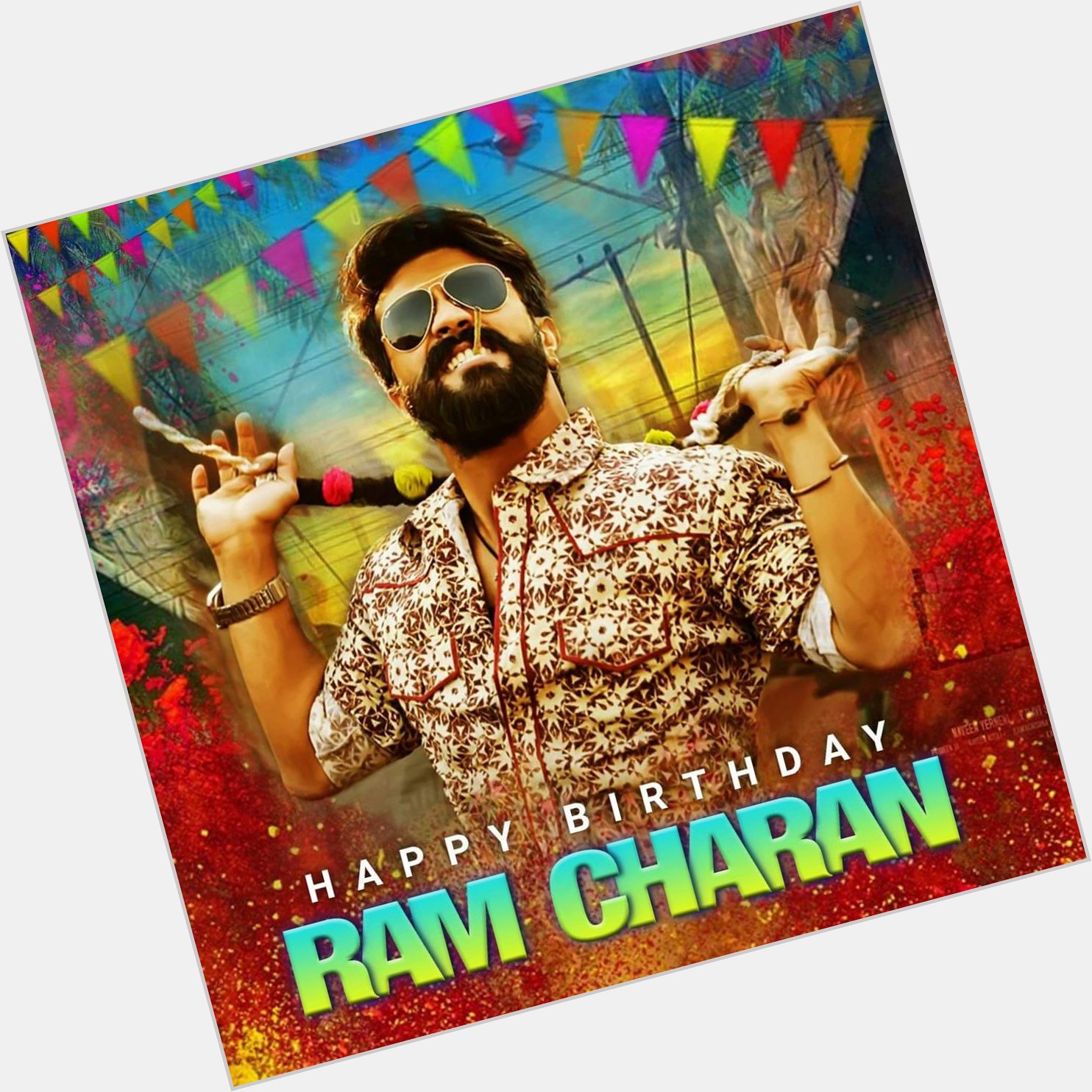 Happy birthday to mega power star ram charan (chitti babu) 