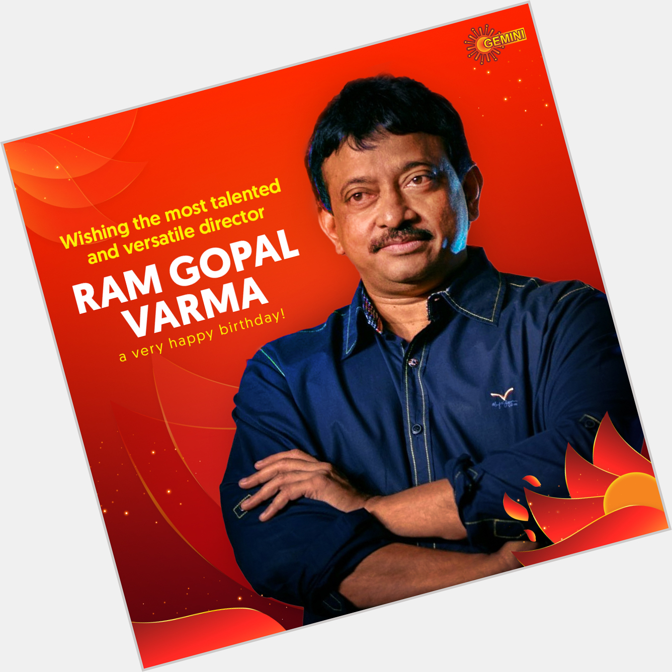 Wishing the most talented and versatile director Ram Gopal Varma a very happy birthday !  