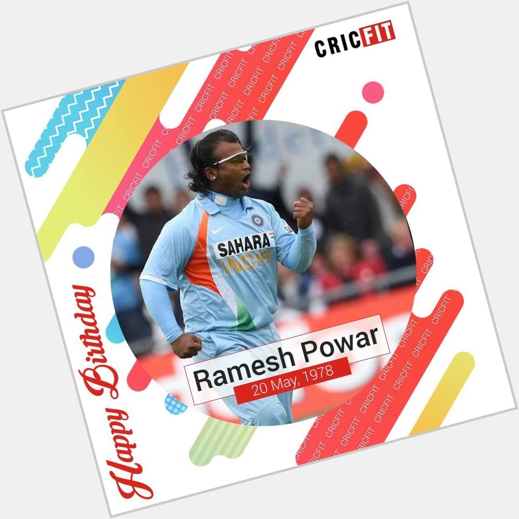 Cricfit Wishes Ramesh Powar a Very Happy Birthday! 