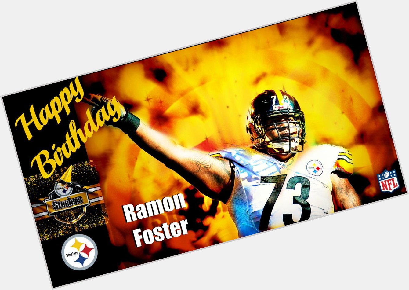 Happy 29th Birthday Ramon Foster! May every day of the coming year bring u Joy & Success Sincerely, 