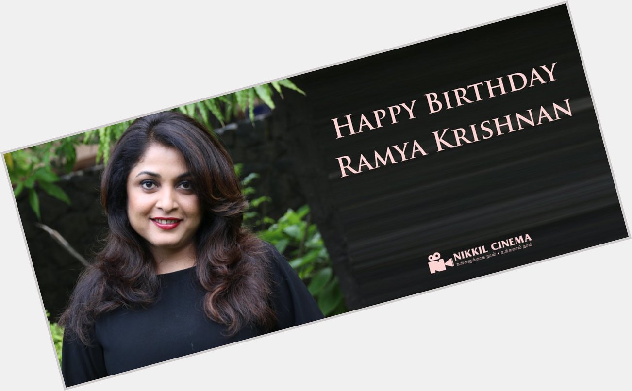Happy Birthday Ramya Krishnan Madam :) 