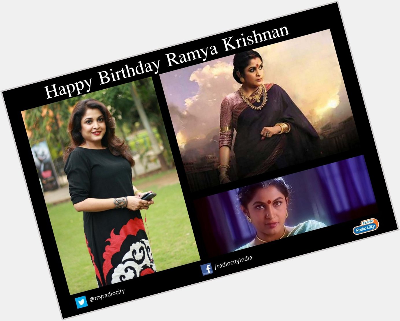  Radio City Team wishes Actress Ramya Krishnan a very happy birthday... 