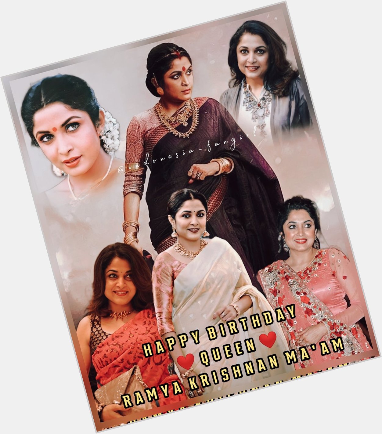 Happy Birthday Queen   Ramya Krishnan Ma\am      Ma\am 