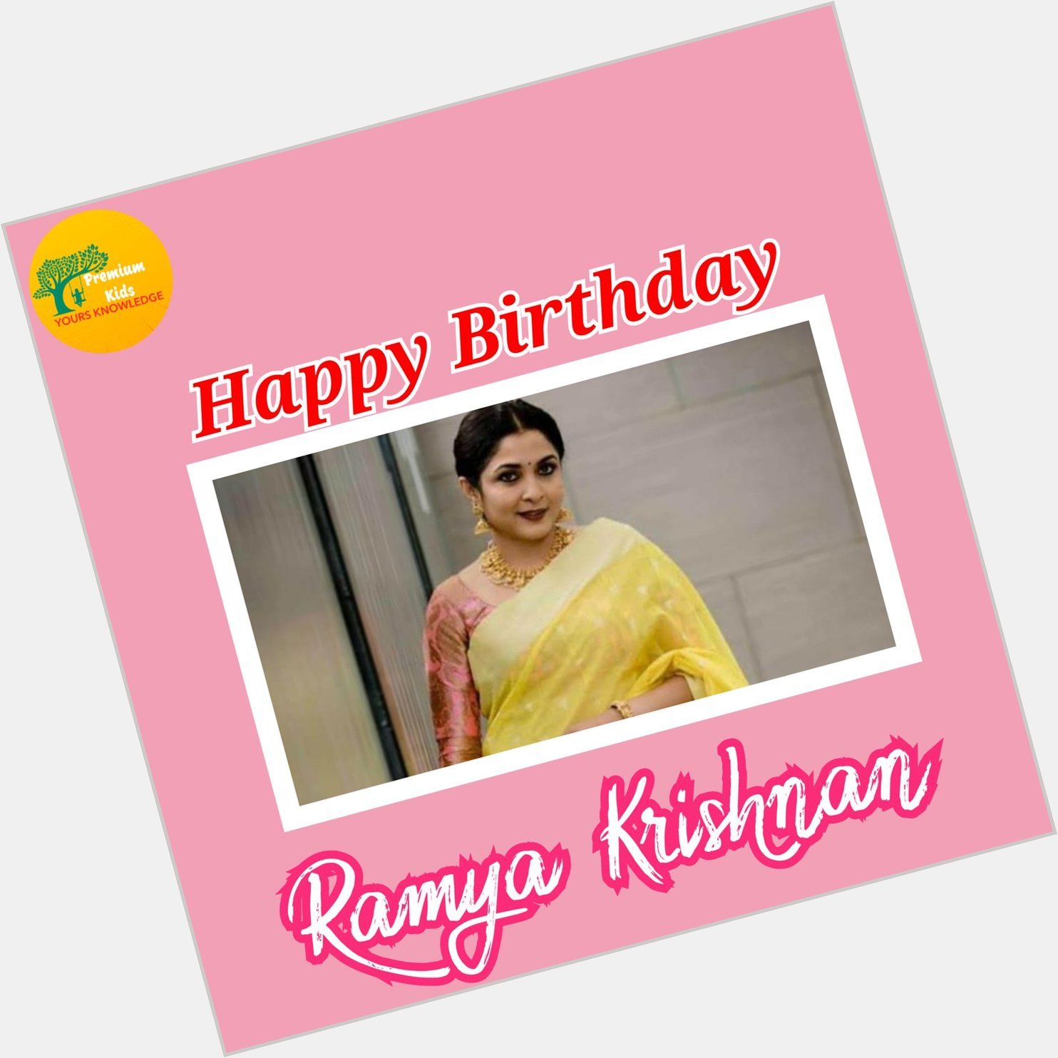 Happy Birthday to you Ramya Krishnan    