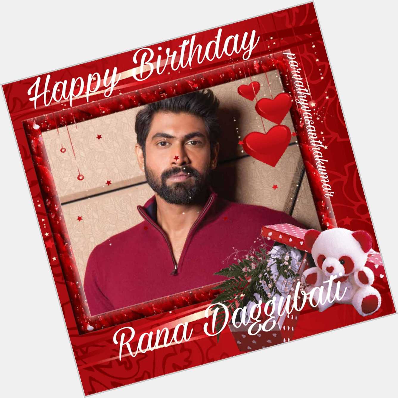 Happy birthday
Rana daggubati   
