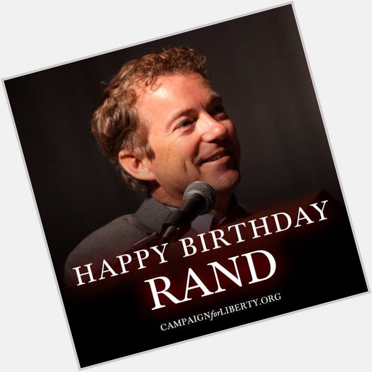 Happy Birthday Rand Paul! 