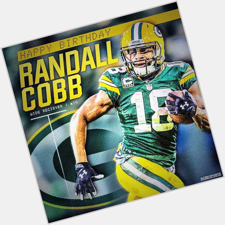 Happy birthday to the green and yellow RANDALL COBB GREEN BAY PACKERS FOR LIFE 