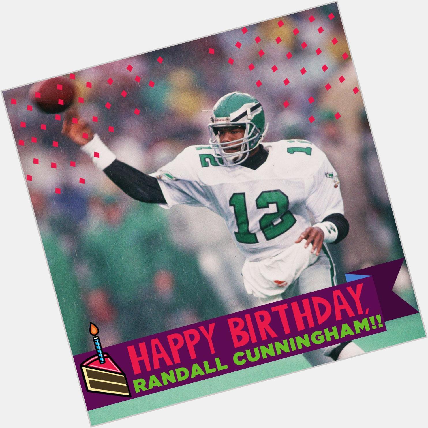 To wish a Happy Birthday to 4-time Pro Bowler Randall Cunningham! 