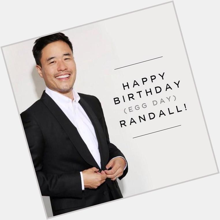 Happy Egg Day Randall Park! We hope you have an egg-celent birthday! 