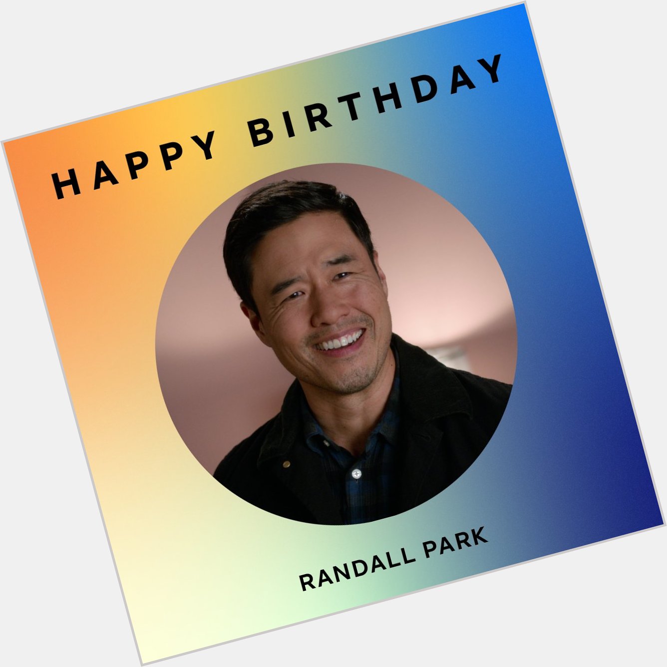 Happy birthday Randall Park 
