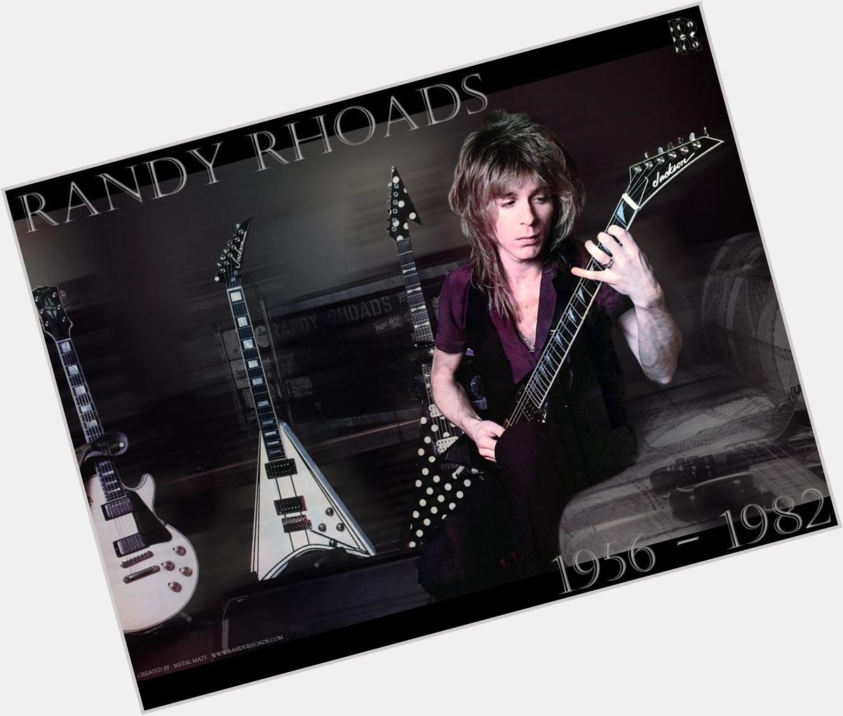 Happy birthday to the late, great Randy Rhoads. He would have been 58 today. 