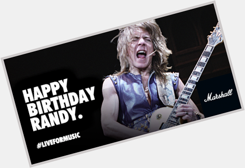Happy birthday to our sorely missed friend, Randy Rhoads. 