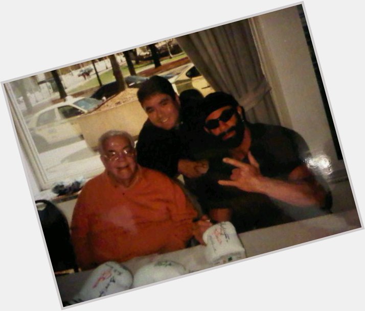 Happy birthday to the Macho Man Randy Savage.  You are missed.  Photo with legendary boxing god Lou Duva. 