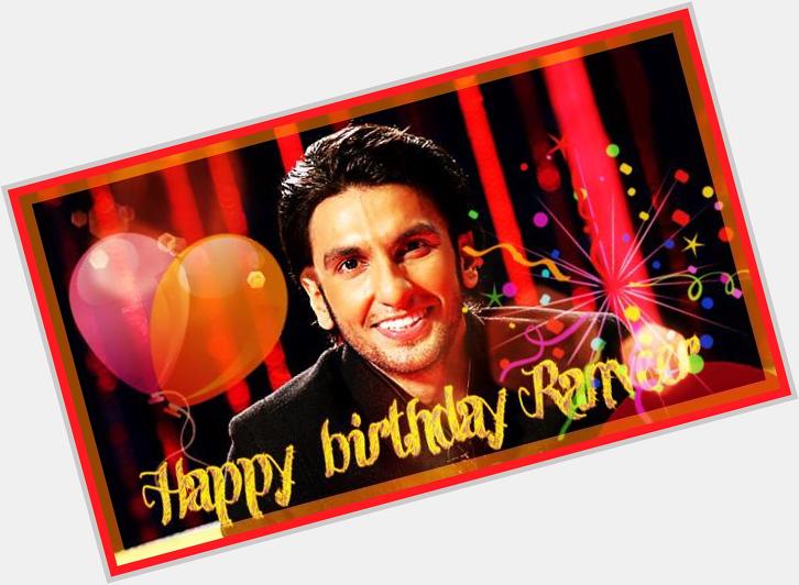  A very big happy birthday to the most energetic and entertaining person  
Happy birthday Ranveer Singh 