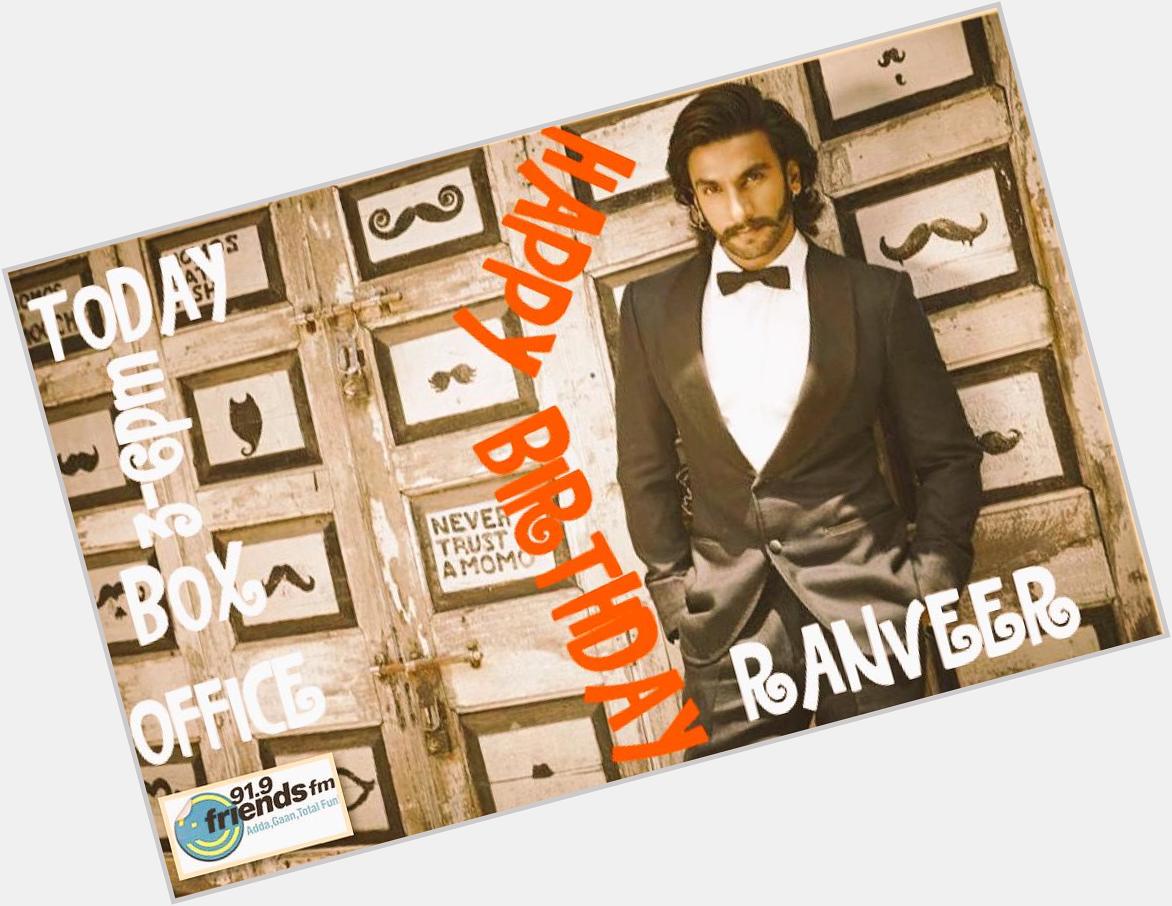 Mr ENERGY Singh will be with me on this afternoon 3-6pm! do tune in!
Happy Birthday Ranveer Singh 