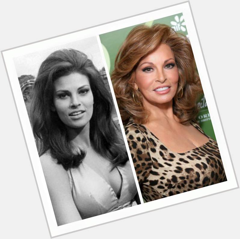   Raquel Welch turns 75 years young today! Happy Birthday, Raquel! 
What happened to her nose, points down