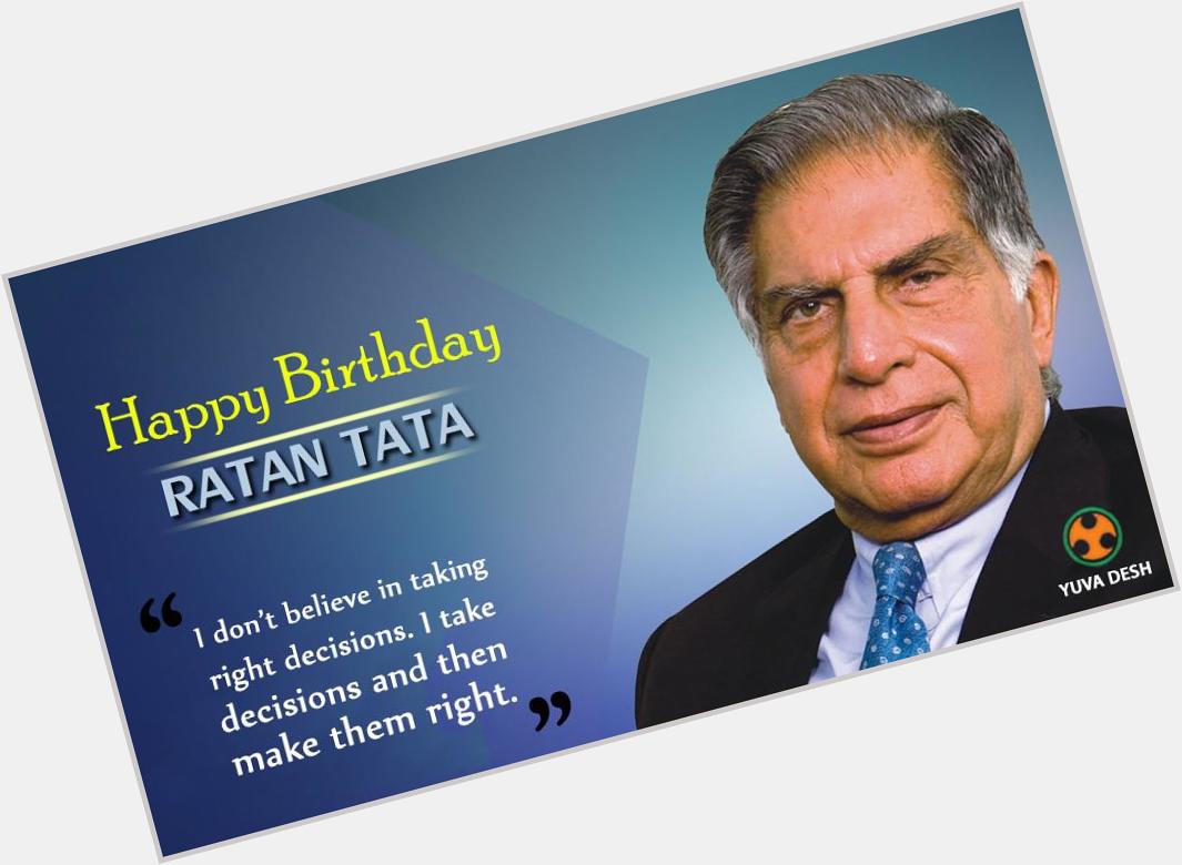 It will be the 82nd birthday celebrations of Ratan Tata sir this year.
Happy birthday to you sir.. 