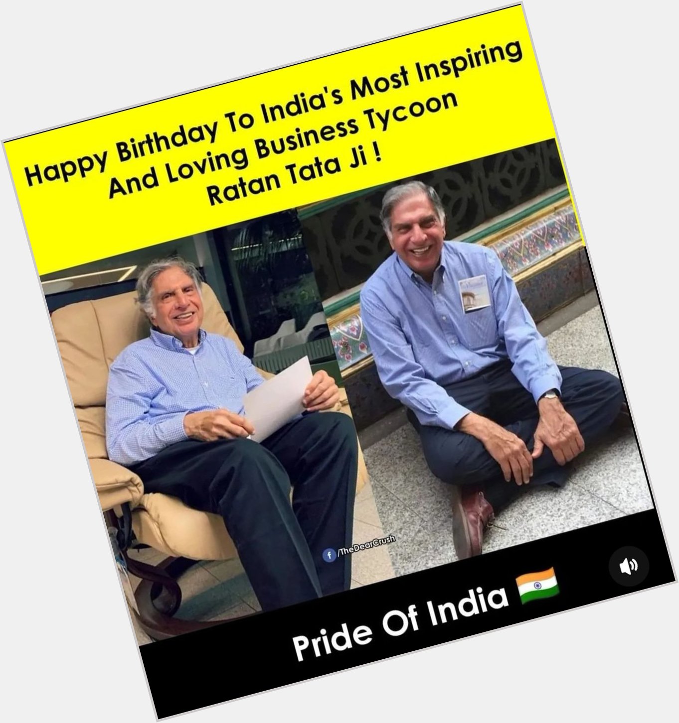 Happy birthday to the Legend sir Ratan Tata , stay blessed and happy n prosperity with good health. 