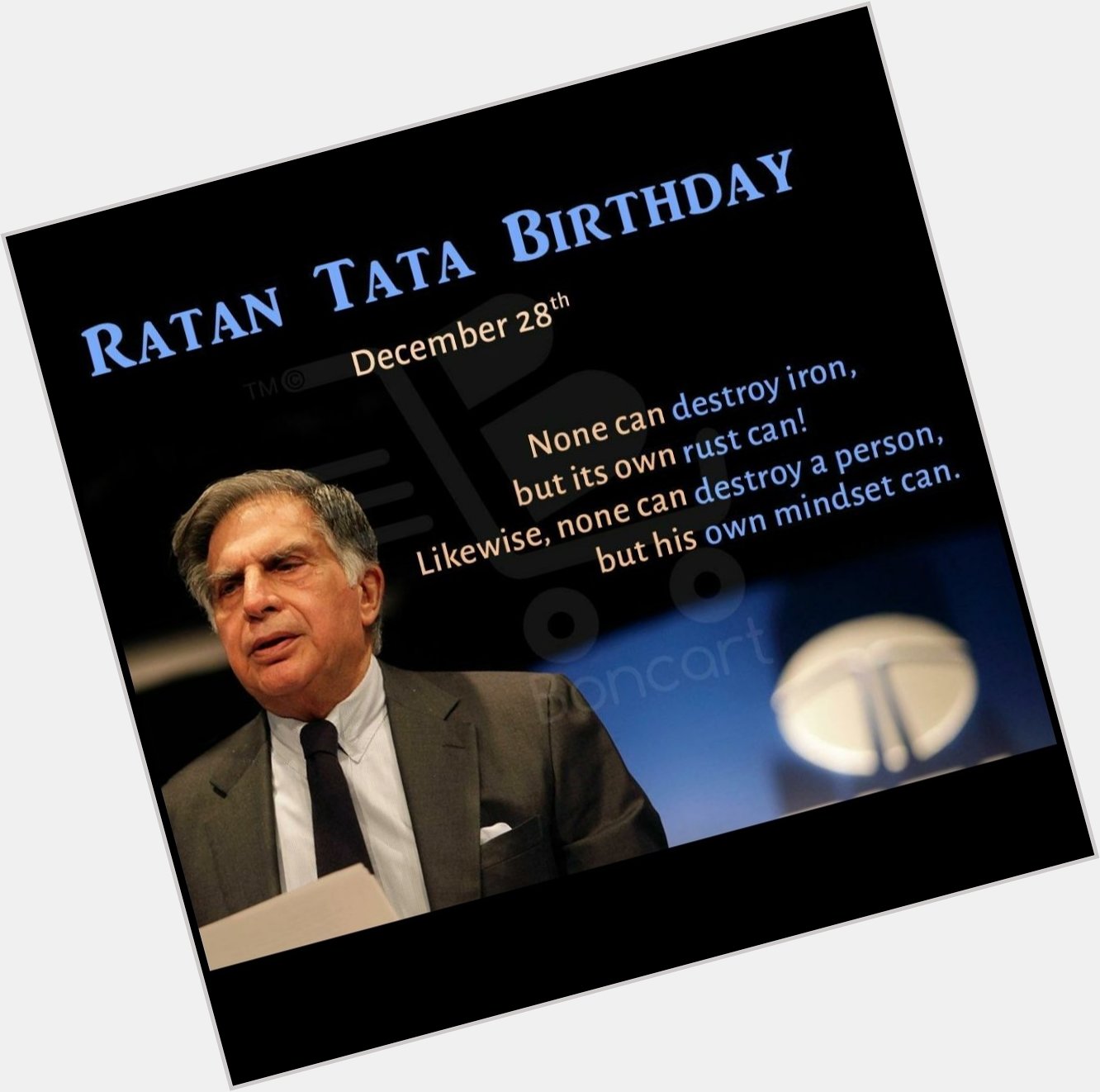Happy Birthday to Legendary Shri Ratan Tata Sir... 